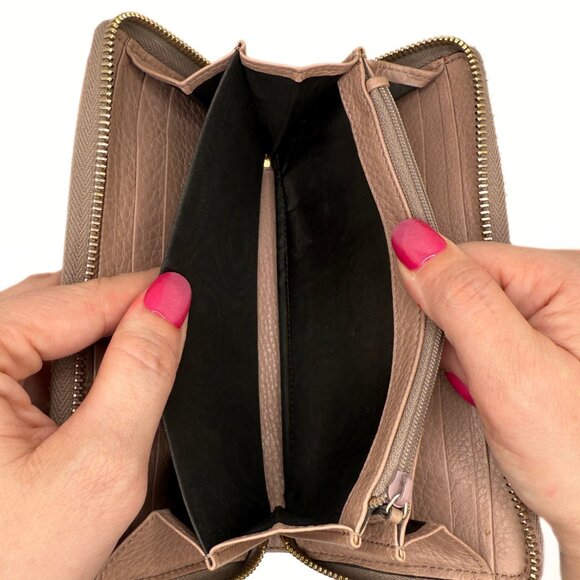 Gucci Beige Bamboo Tassel Zip Around Wallet - Picture 10 of 16